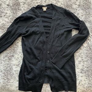 J. Crew Classic Black Cardigan